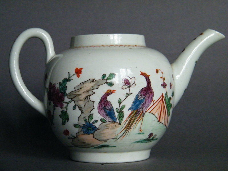 Fine &amp; Rare 18th Century Liverpool Porcelain Teapot