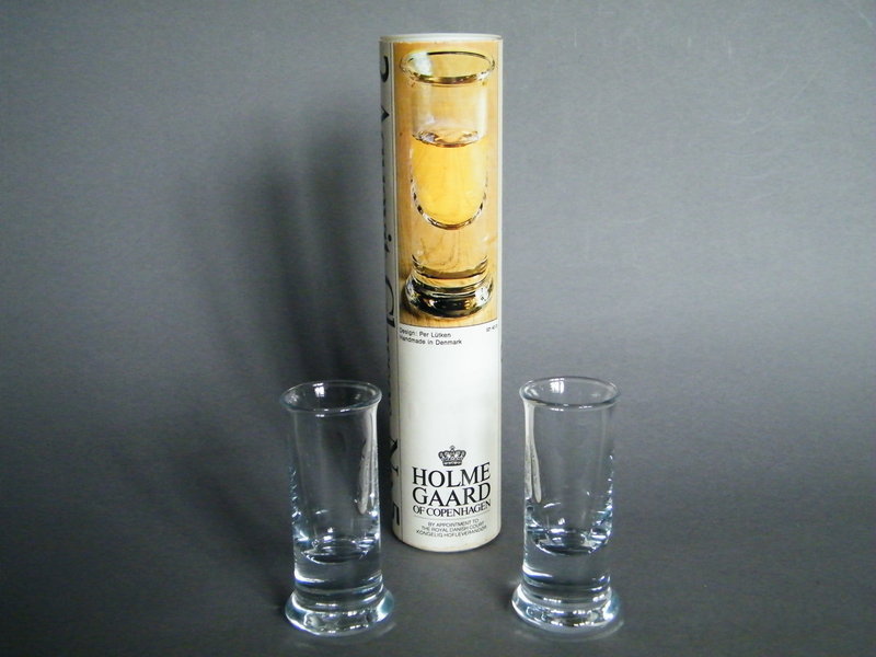 1970s Per Lutken Holmegaard Aquavit No.5 Glasses