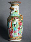 Late Qing Chinese Export Famille Rose Enamelled Vase