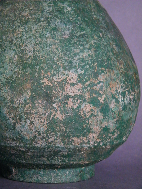 Rare Korean Bronze Pear-shaped Vase Koryo (936-1392)