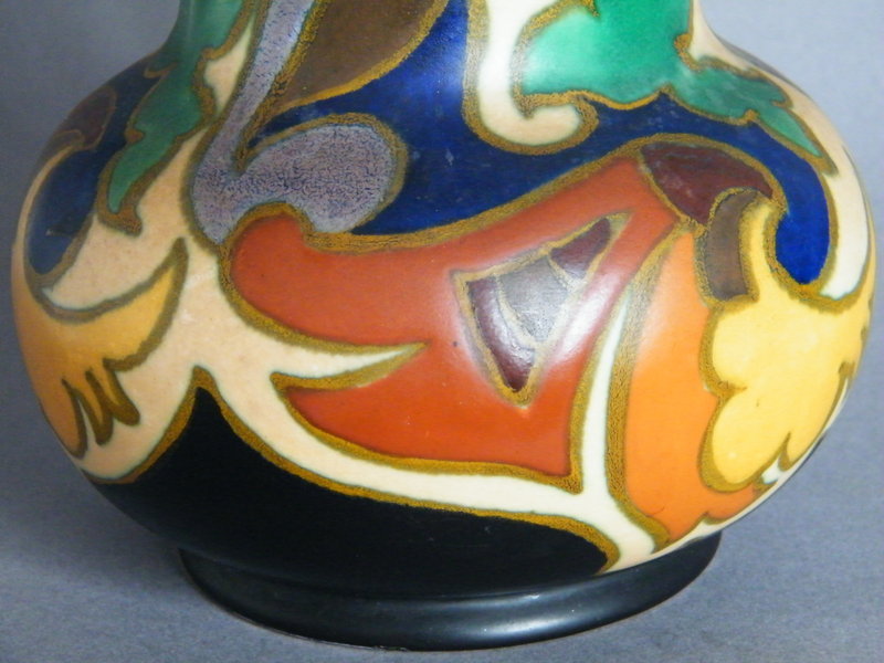 Large Art Deco Gouda Grotius Pattern Vase, made 1932