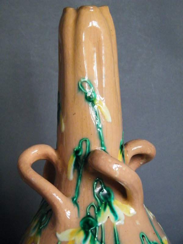 Rare &amp; Early Bohemian Art Nouveau Amphora Vase c1895