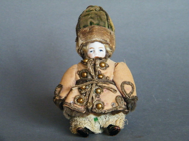 Rare Russian Bisque Porcelain Doll circa 1875-1910