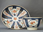 Chinese Verte Imari Tea Bowl and Saucer, circa 1723-173