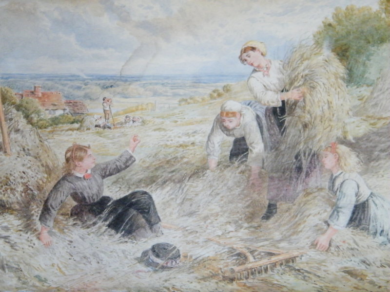 Victorian Painting by Myles Birket Foster R.W.S. c1875