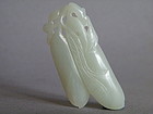 Pale Green Jade Carving from China, Qing (1644-1908)