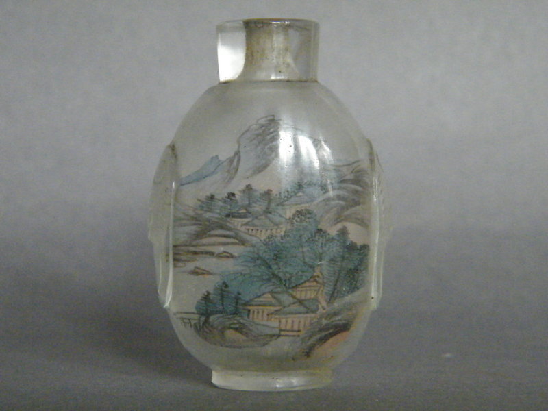 Chinese Inside Painted Glass Snuff Bottle, c 1880-1920