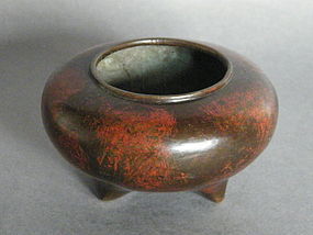 Japanese Bronze Koro (Incense Burner),  19th Century