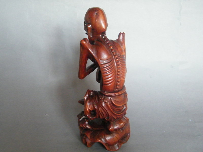Chinese Carved Hardwood Figure of Li Tieguai, circa 1880 - 1920