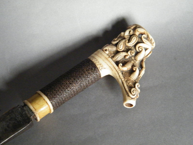 Antique Dayak Sword ( Mandau ) from Borneo, circa 1880-1910