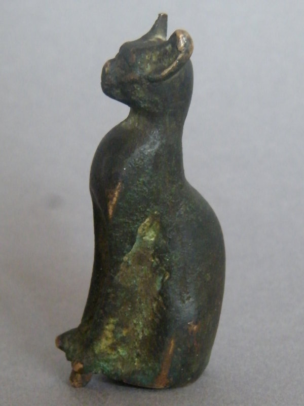 Rare Ancient Egyptian Bronze Cat, Late Period (664 - 332 BC)**SOLD**