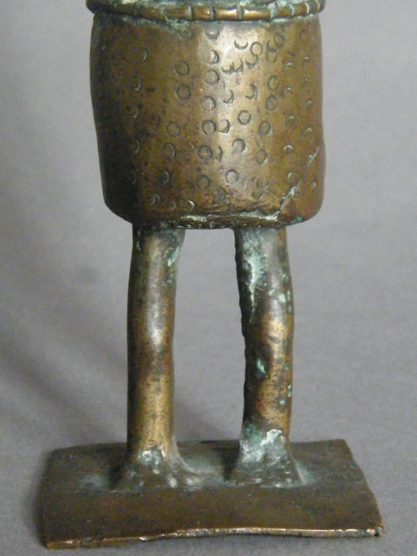 19th or Early 20th Century Benin Bronze Figure