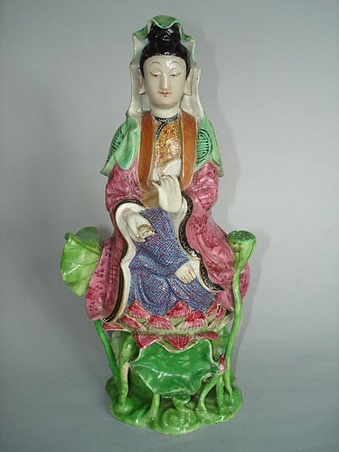 Chinese Famille Rose Guanyin, Jiaqing (1796-1820) **SOLD* October 2017