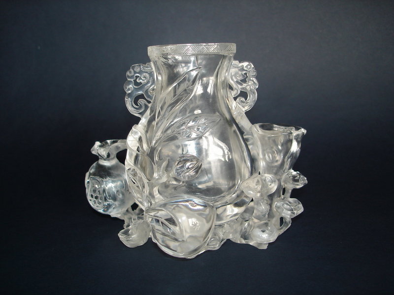 18th Century Chinese Rock Crystal Sculpture