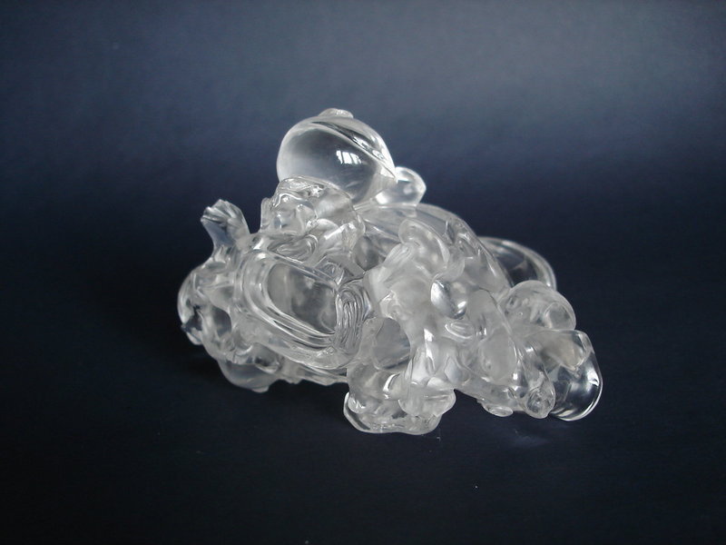 18th Century Chinese Rock Crystal Sculpture