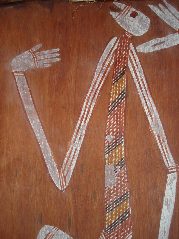 Australian Aboriginal Bark Painting - circa 1980s