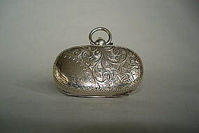 Edwardian Sterling Silver Sovereign Holder Chester 1908