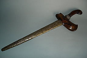 Rare Antique Indonesian Keris - Diamond Set Hilt