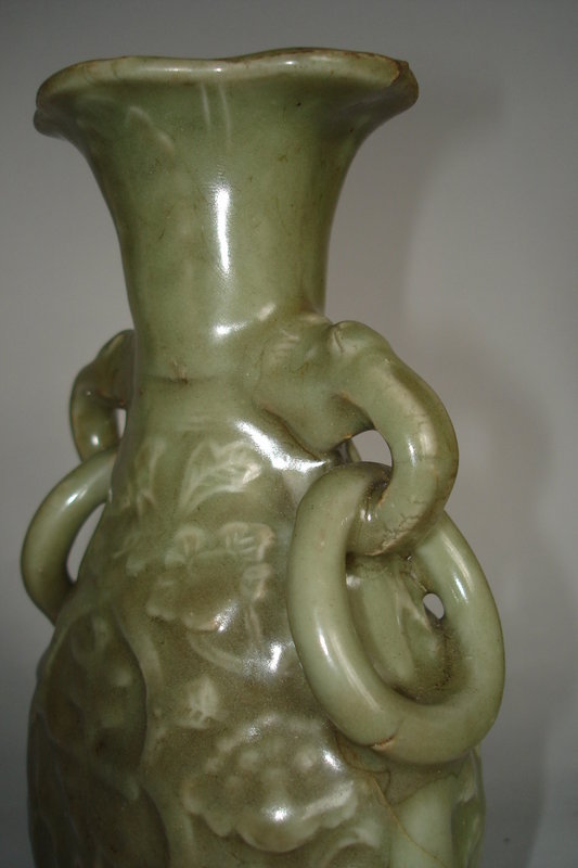 15/16th Cent Ming Longquan &quot;Celadon&quot; Pear Shaped Vase