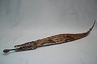 Early 20thC African Knife in Leather Crocodile Sheath