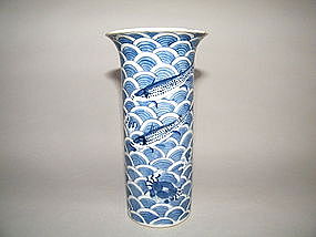 Chinese Export Kangxi Style Beaker Vase - Guangxu