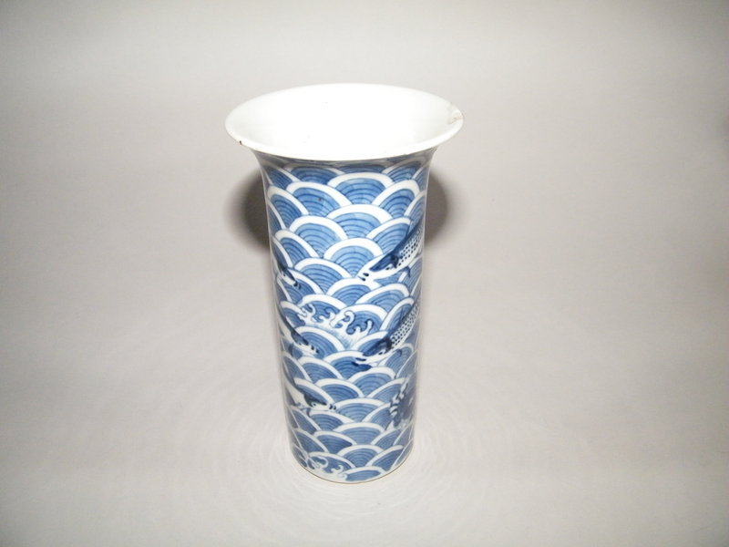 Chinese Export Kangxi Style Beaker Vase - Guangxu
