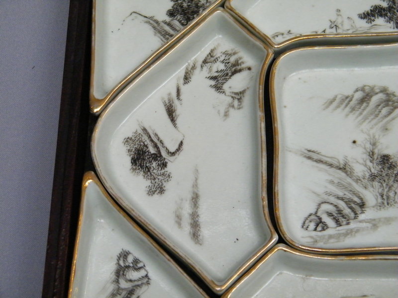 Rare Boxed Set of Qianjiang Hors D'Oeuvres Dishes - 19C