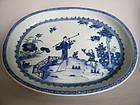 Early 18th C Chinese Export  Meat Plate circa 1730-1750