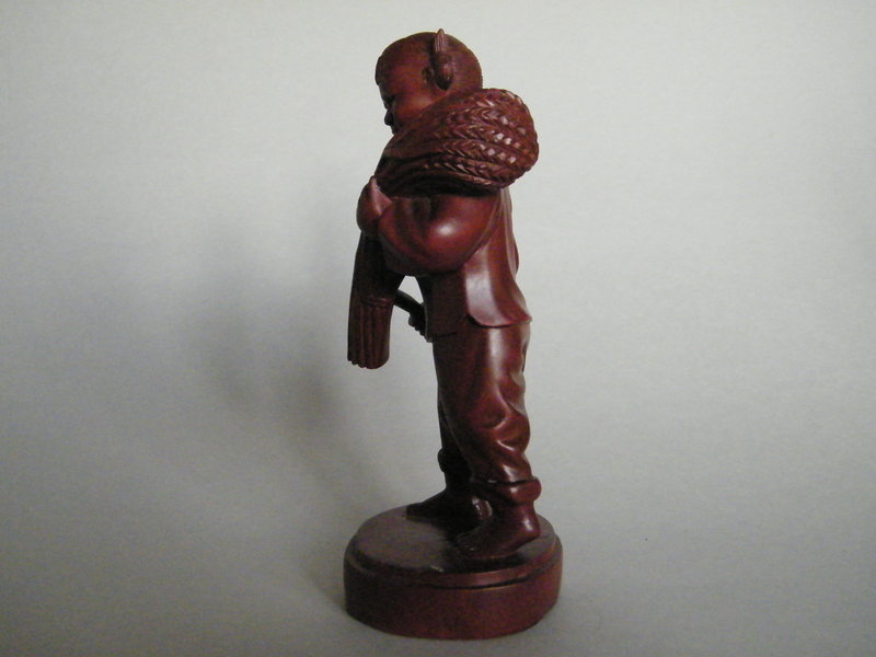 Cultural Revolution Carved  Wood Figure, c 1968-1970
