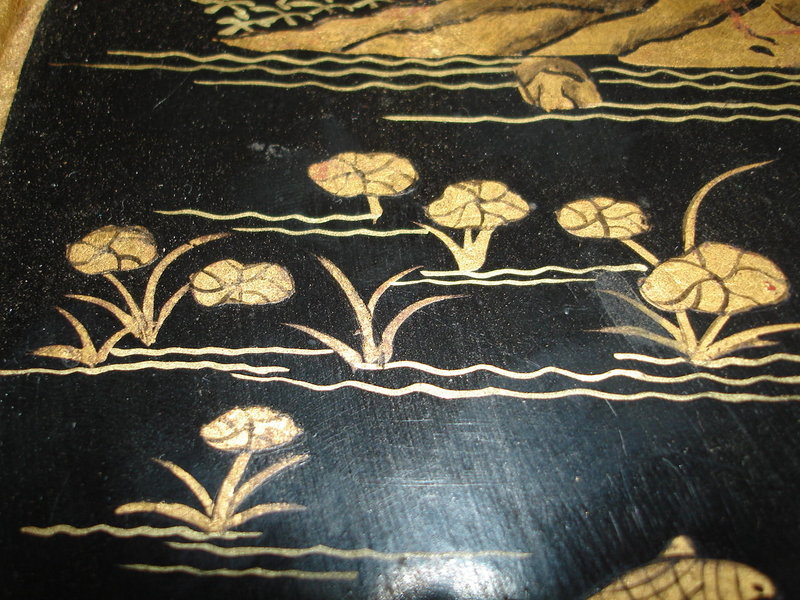 Late 19th Century Chinese Export Lacquer Dish