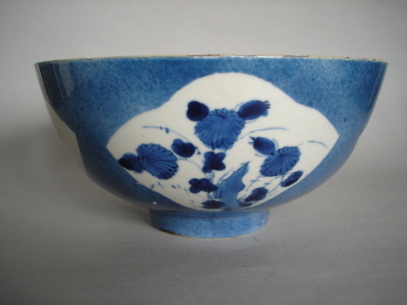 Early 18th Century Chinese Export Powder Blue Bowl