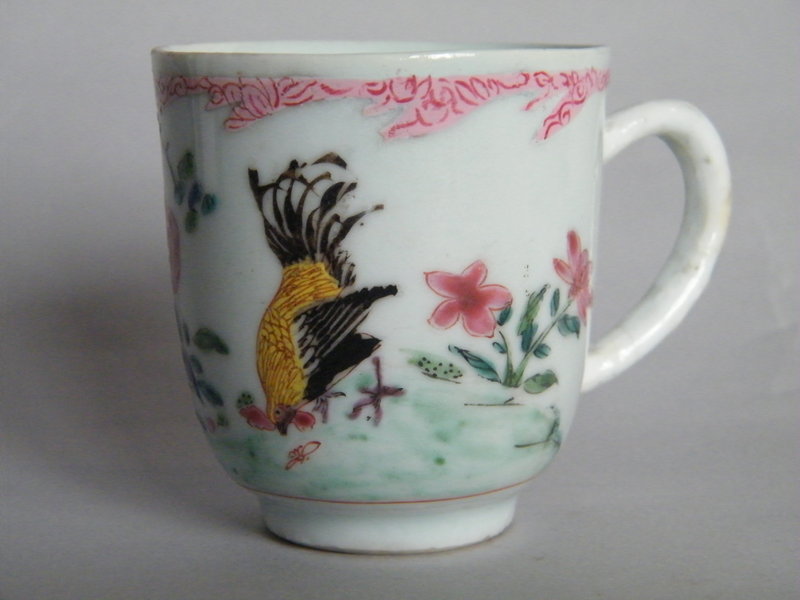 Early 18thC Famille Rose Coffee Cup Yongzheng 1723-1735