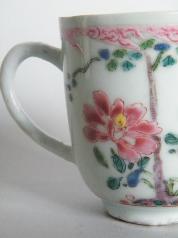 Early 18thC Famille Rose Coffee Cup Yongzheng 1723-1735