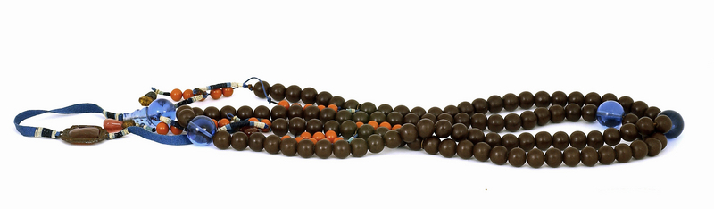 19C Chinese Herb Medicine Bead Court Necklace Chao Zhu