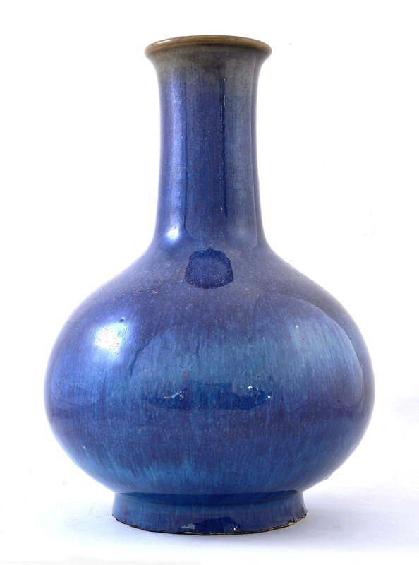 Large 18/19th Chinese Flambe Glaze Porcelain Vase