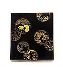 Old Japanese Makie Lacquer Box Pearl Inlaid