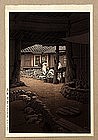 Japanese Woodblock Print Hasui Korean Scene