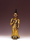 18C Chinese Tibetan Copper Repousse Buddha
