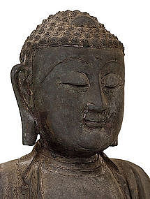 Lg 16C Chinese Ming Dynasty Bronze Buddha