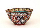 19C Chinese Export Thai Benjarong Buddha Bowl