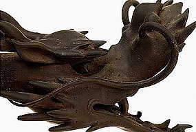 Meiji Japanese Bronze Dragon Water Fountain