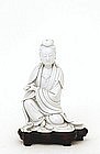 19C Chinese Blanc De Chine Dehwa Buddha Quan Yin