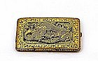 Meiji Japanese Komai Mixed Metal Cigarette Case Dragon