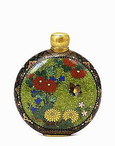 19C Japanese Namikawa Cloisonne Perfume Bottle