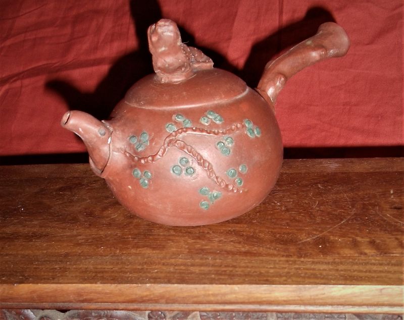 Zisha Teapot with Tree-Gall Shaped Spout&amp;Beast-Knot /Wu Yungen