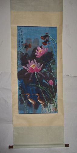 Enchanting Lilies with Charming Birds / Huang Yongyu (1924- )