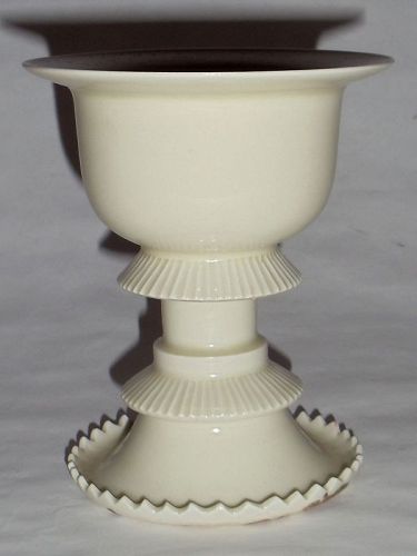 A Rare Northern Song Dingyao White Glazed Lotus-Shaped Stem-Cup