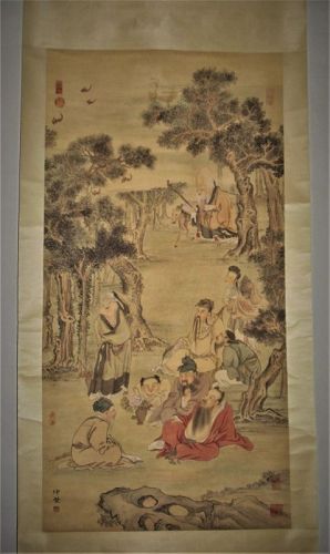 Liu Guandao (1258-1336) Yuan Dynasty / Eight Taoist Immortals