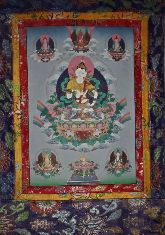 A Rare and Magnificent Chinese Tibetan-Buddhist Painted thangka