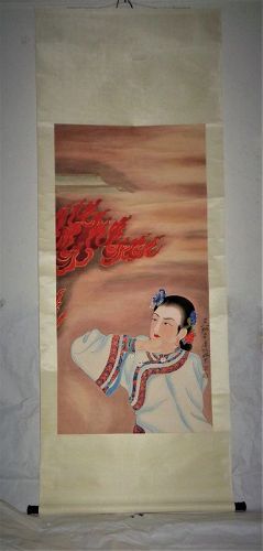 Portrait of Sai Jinhua, Lady Savior of Beijing in 1900 / Zhang Daqiian